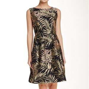 TED BAKER LONDON MINI DRESS TROPICAL PRINT